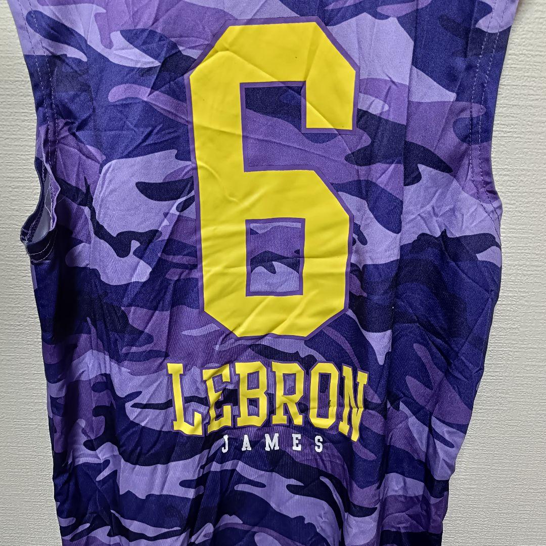 ❤NBA公認 レイカーズ レブロン・ジェームズ 6番 迷彩 タンクトップ 【S】