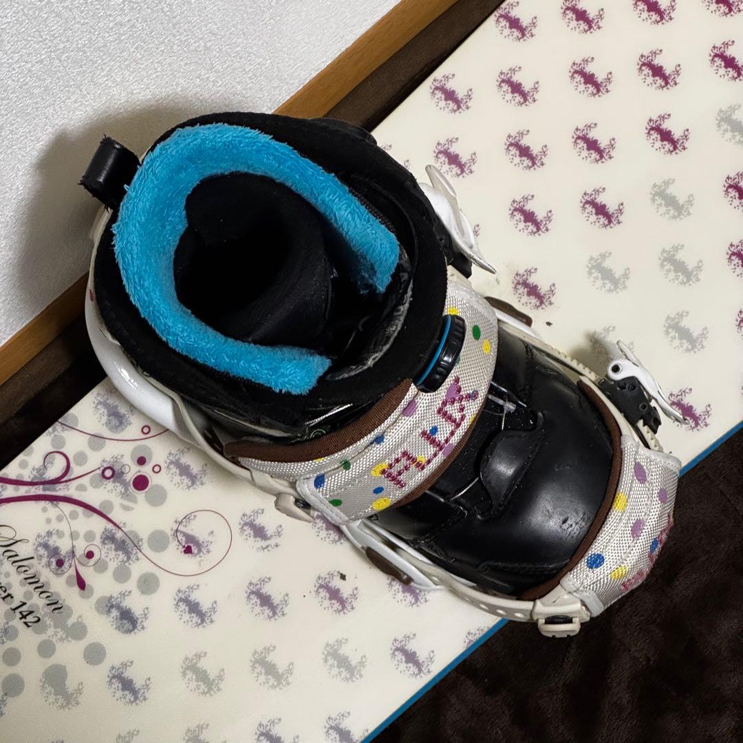 【初心者向け】スノーボード3点セットSALOMON142cm FLUX RIDE