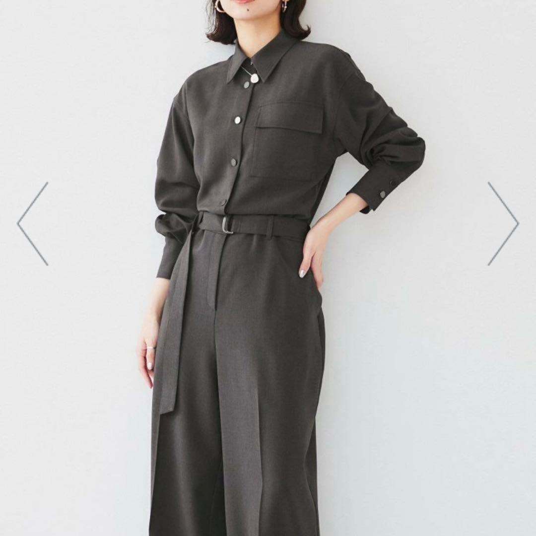 ◆タグ付◆定価3万超Oggi×UNTITLEDコラボ シャツカラーオールインワン