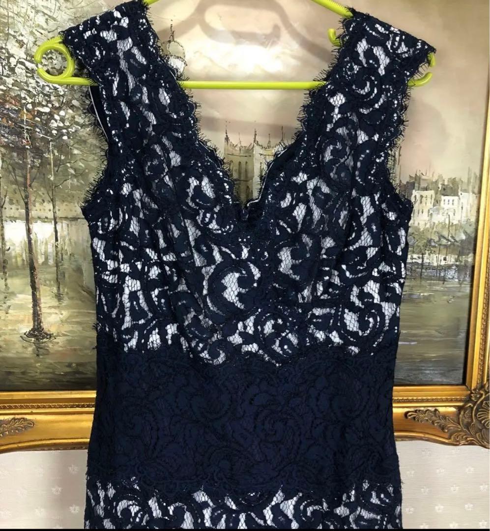 新品☆ TADASHI SHOJI サイズ　S 紺色