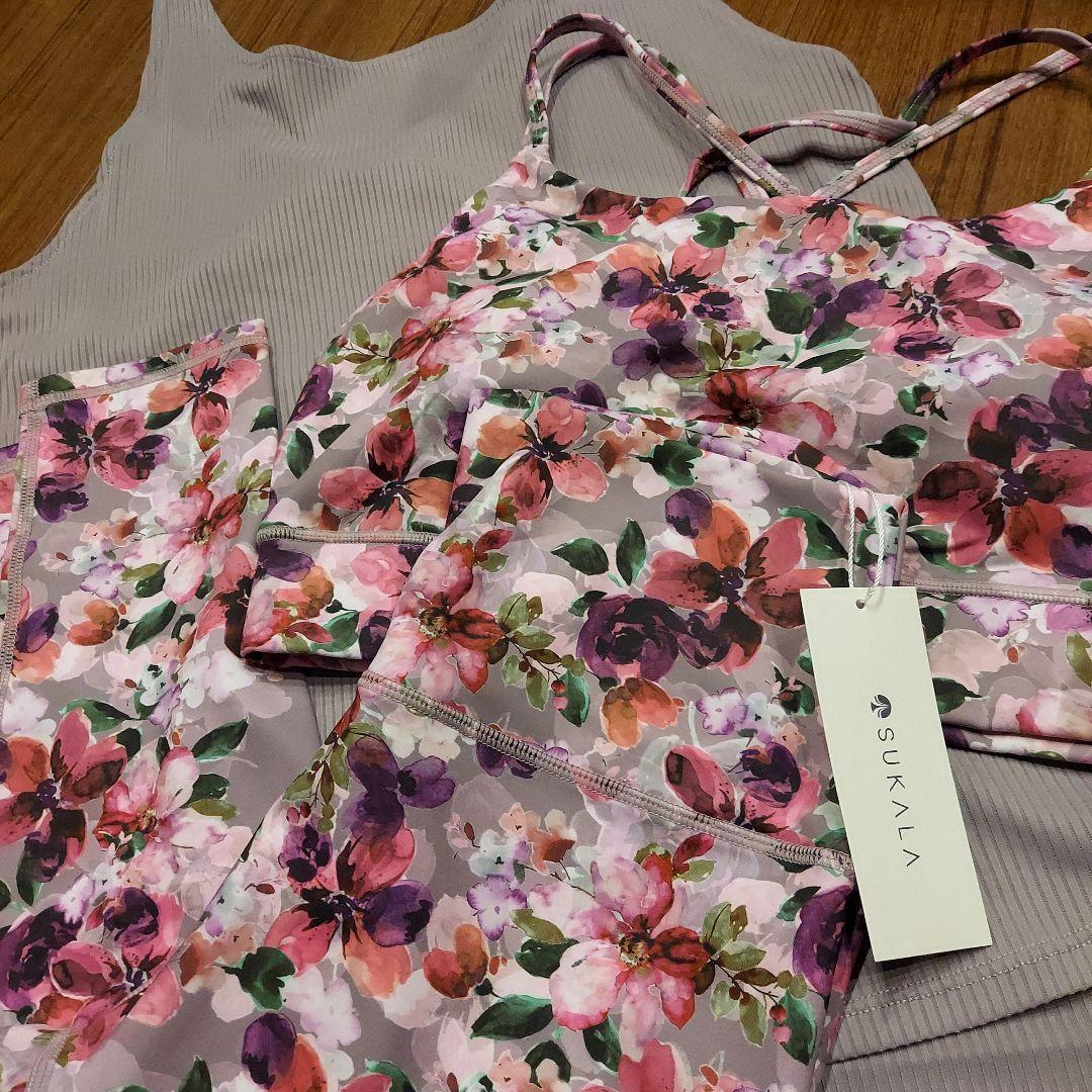 フルオブフラワー　スカーラ　レギンス　モーヴ Mサイズ