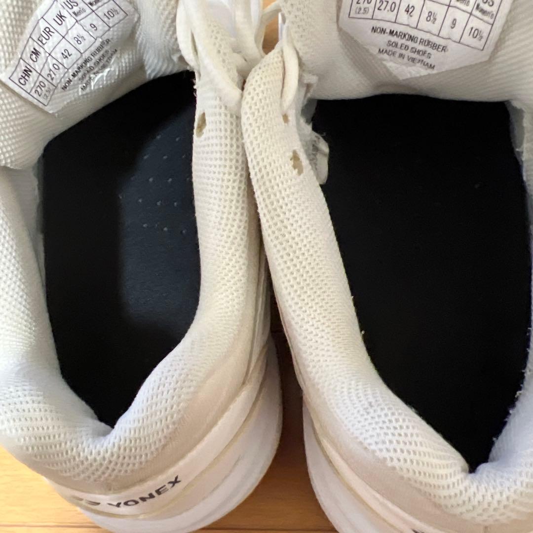 YONEX バドミントンシューズ 65 27.0cm ホワイト