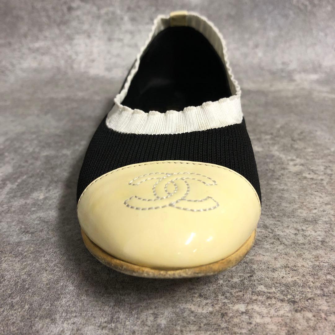 ■ CHANEL シャネル パンプス バレエシューズ G34350 ココマーク