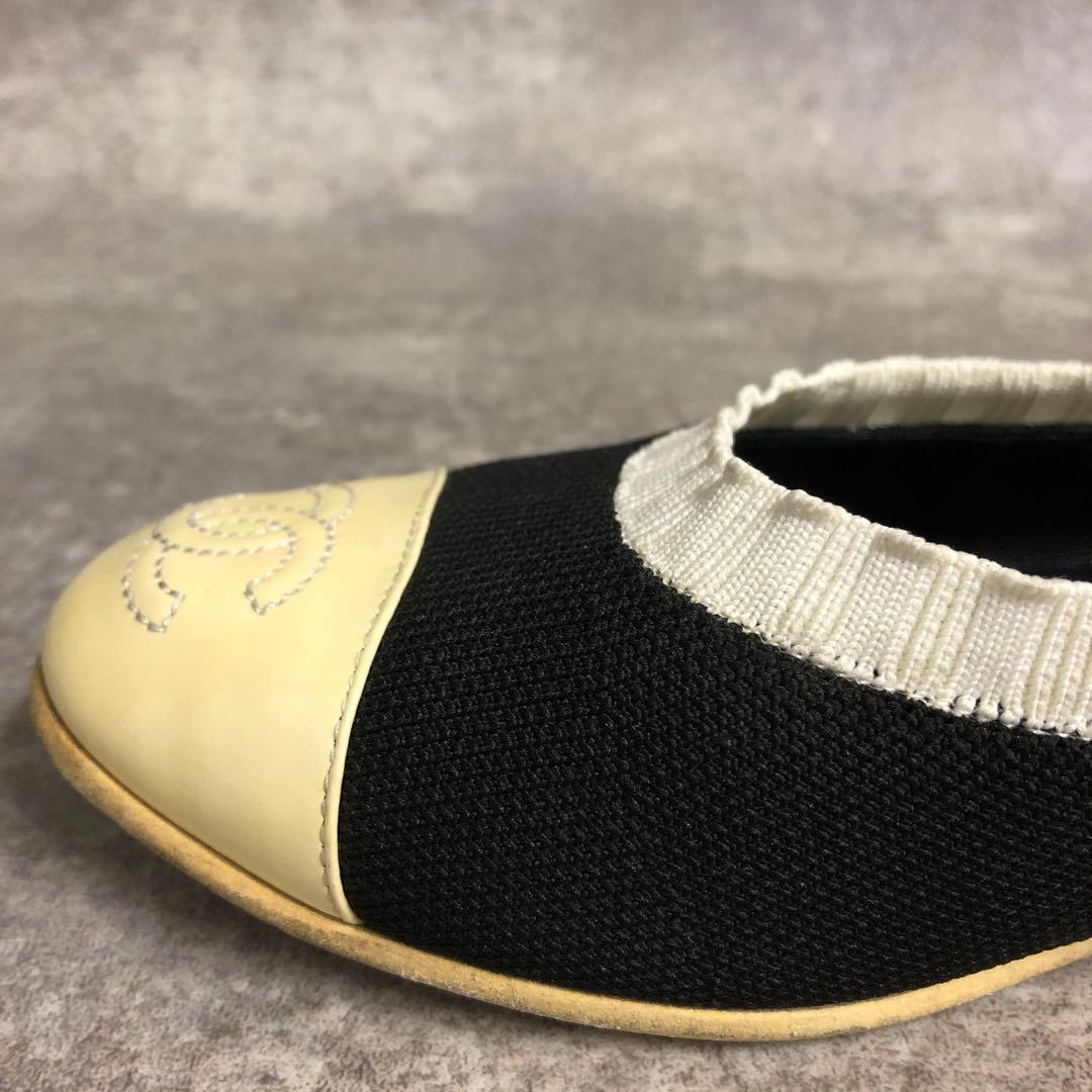 ■ CHANEL シャネル パンプス バレエシューズ G34350 ココマーク