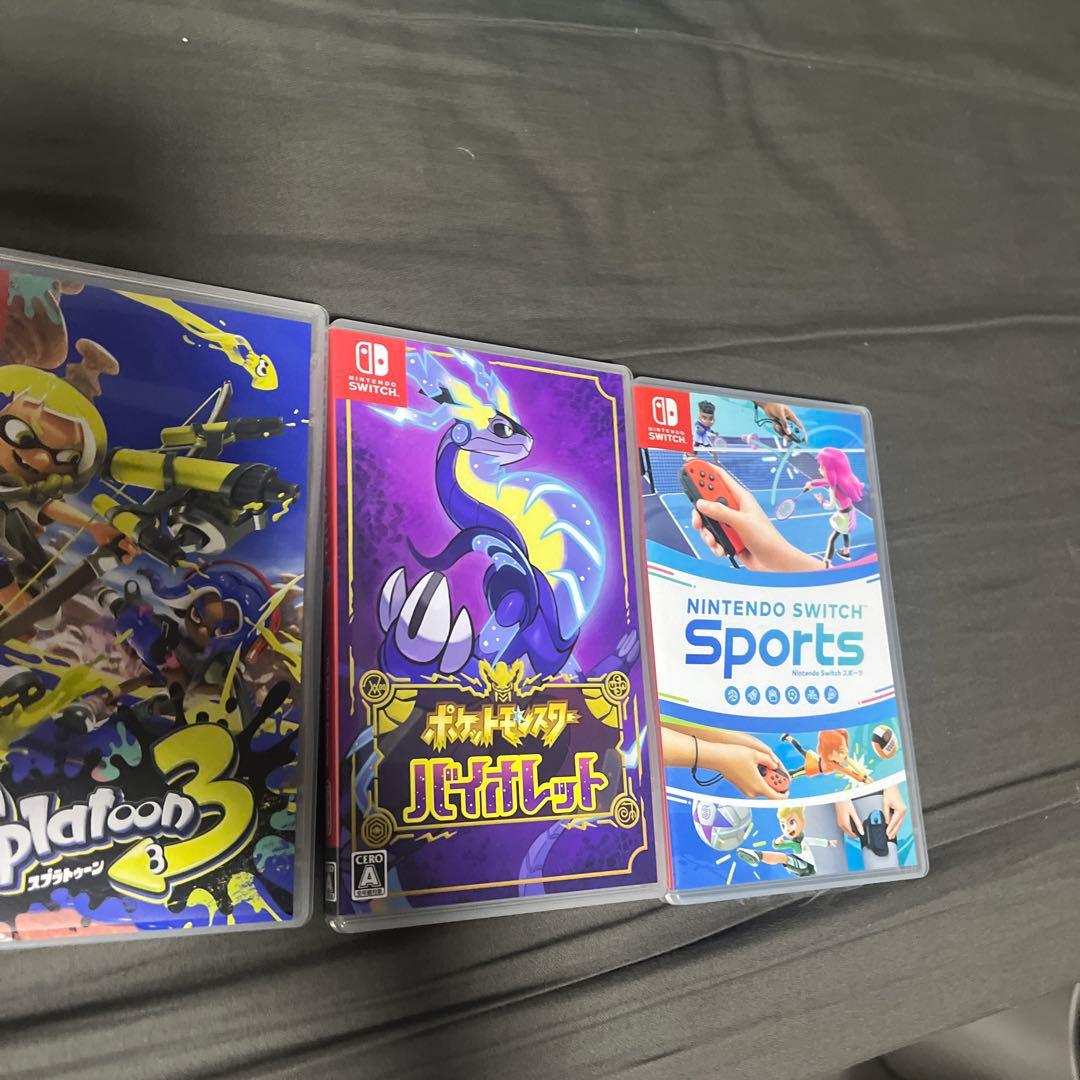 スイッチゲーム3本セット：スプラトゥーン3、スカーレット、バイオレット