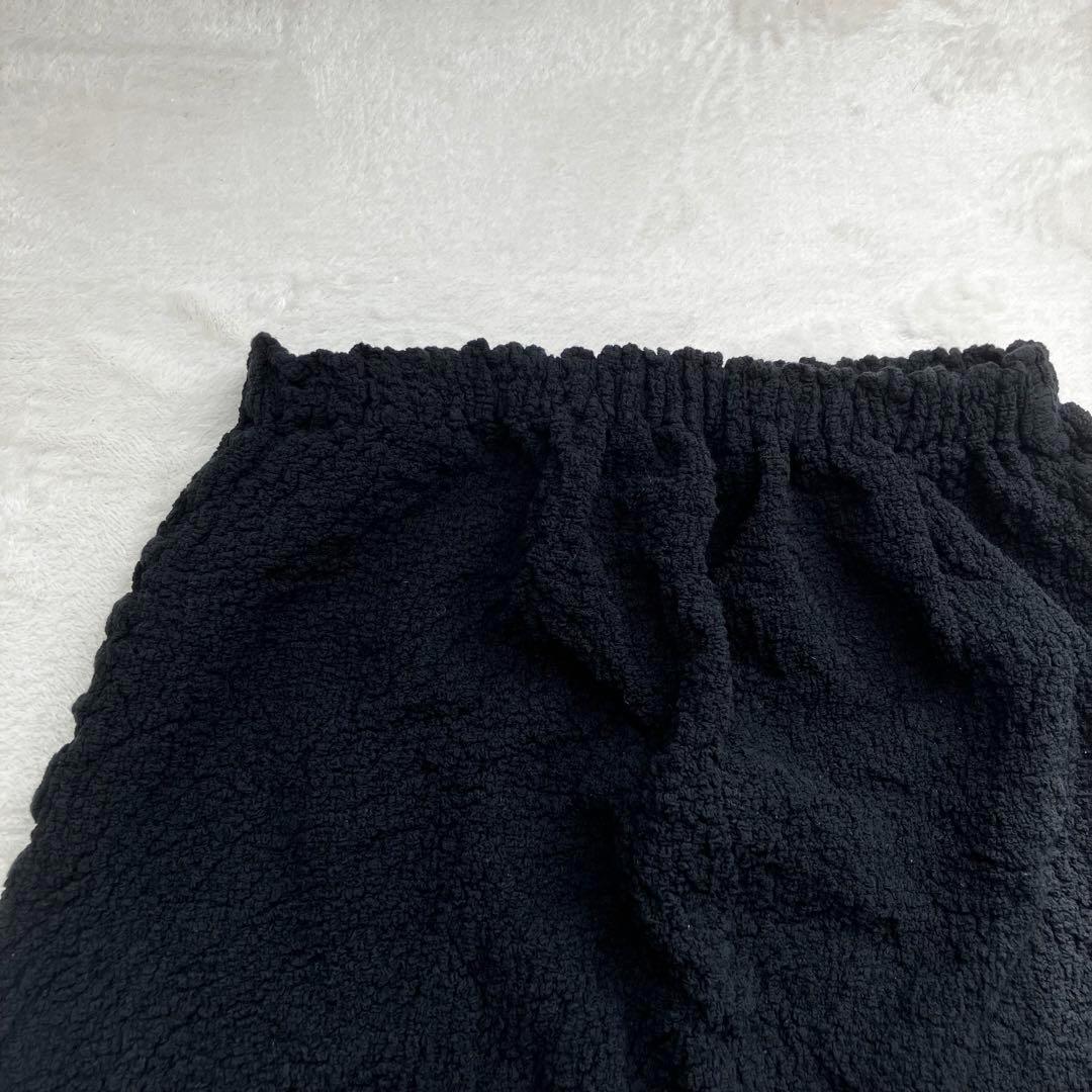 美品イッセイミヤケme 縮絨プリーツ サルエルパンツ ブラック