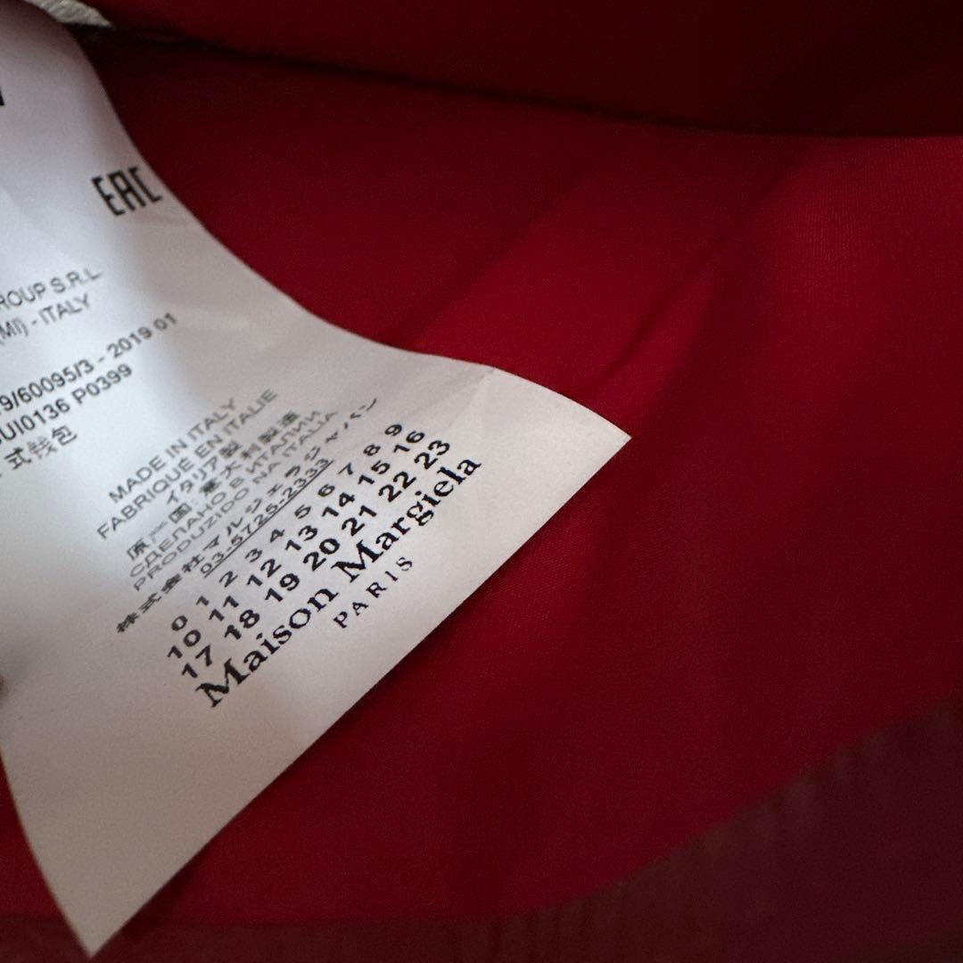 Maison Margiela レザー三つ折り財布 レッド