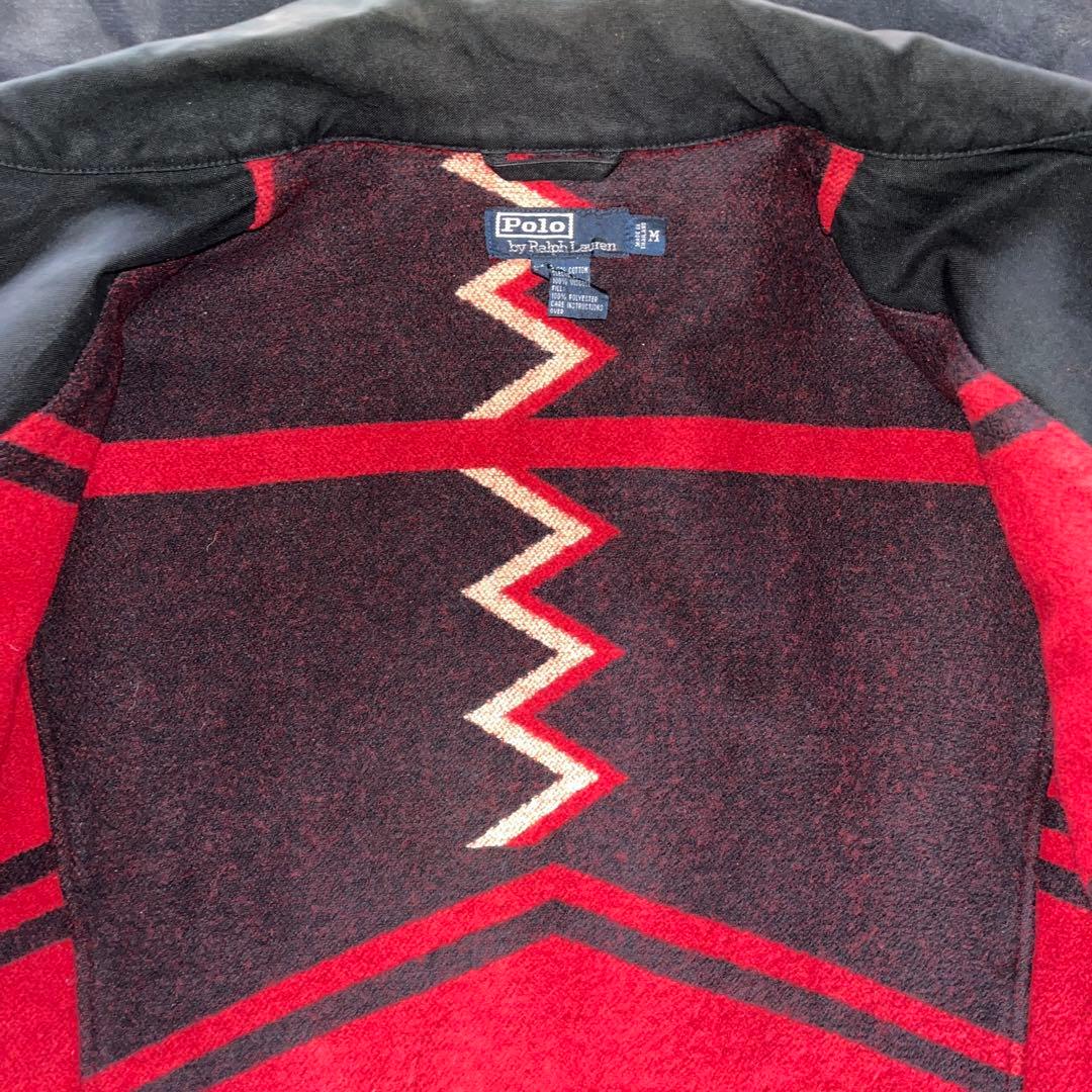 90S ヴィンテージ ラルフローレン ハンティングジャケット M ネイティブ柄