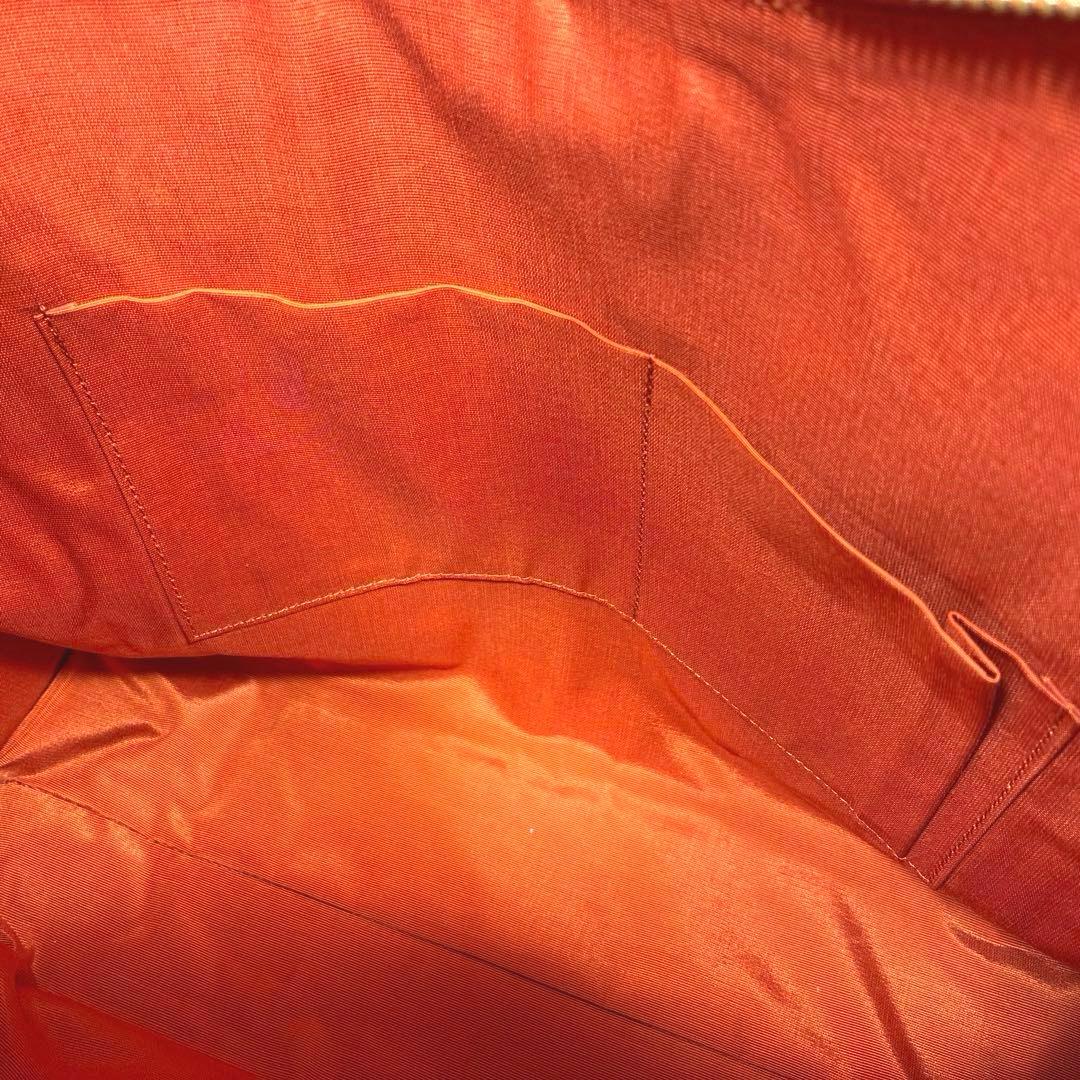 HAMANO 本革 2way トートバッグ オレンジ 傳濱野 レザー 皇室御用達