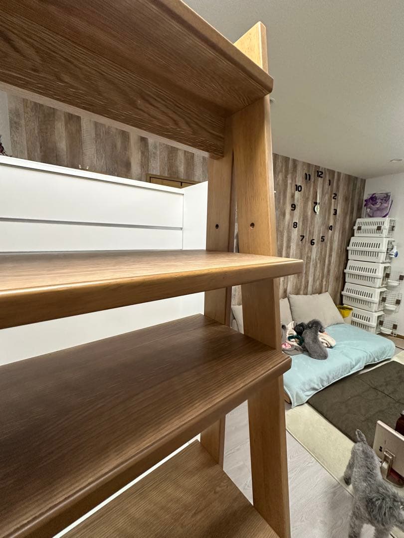 木製シンプルチェスト 5段引き出し付き