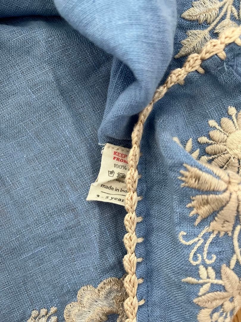 ワンピース Apolina Kids Fay Dress Cornflower 3-5y