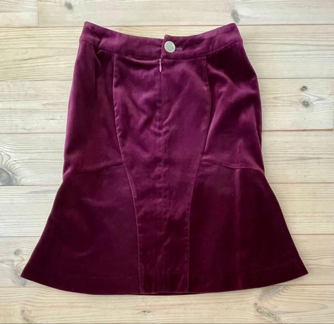 値下げ《レア》ユーズド》ヴィヴィアンウエストウッドRL⭐︎ベルベットスカート