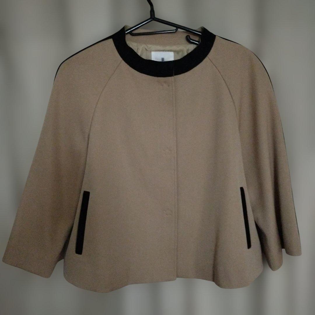 ランバンオンブルー　ノーカラージャケット