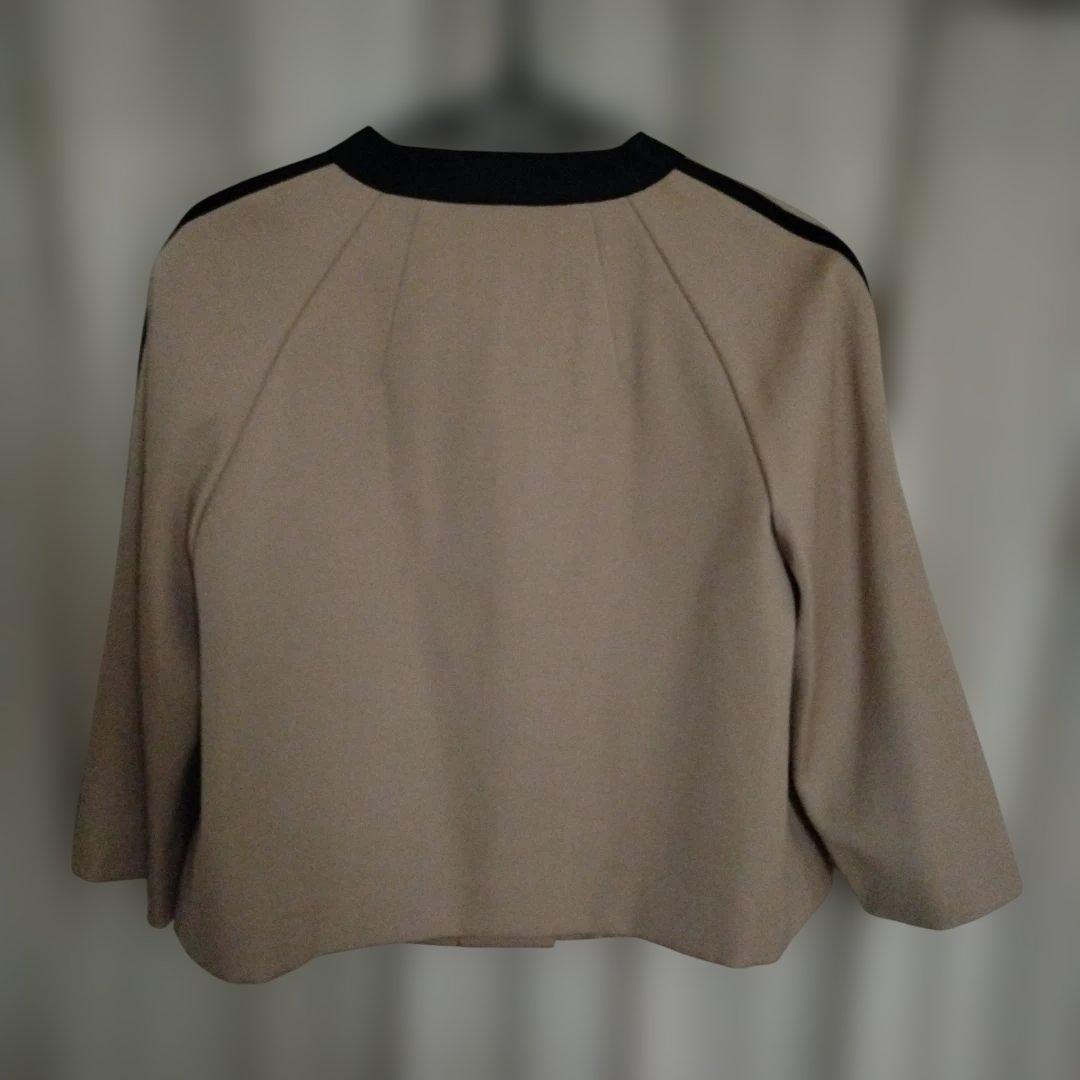 ランバンオンブルー　ノーカラージャケット