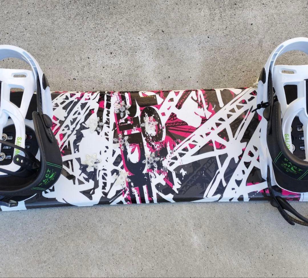 スノーボード 155cm ビンディング付き バッグ付き 3点セット