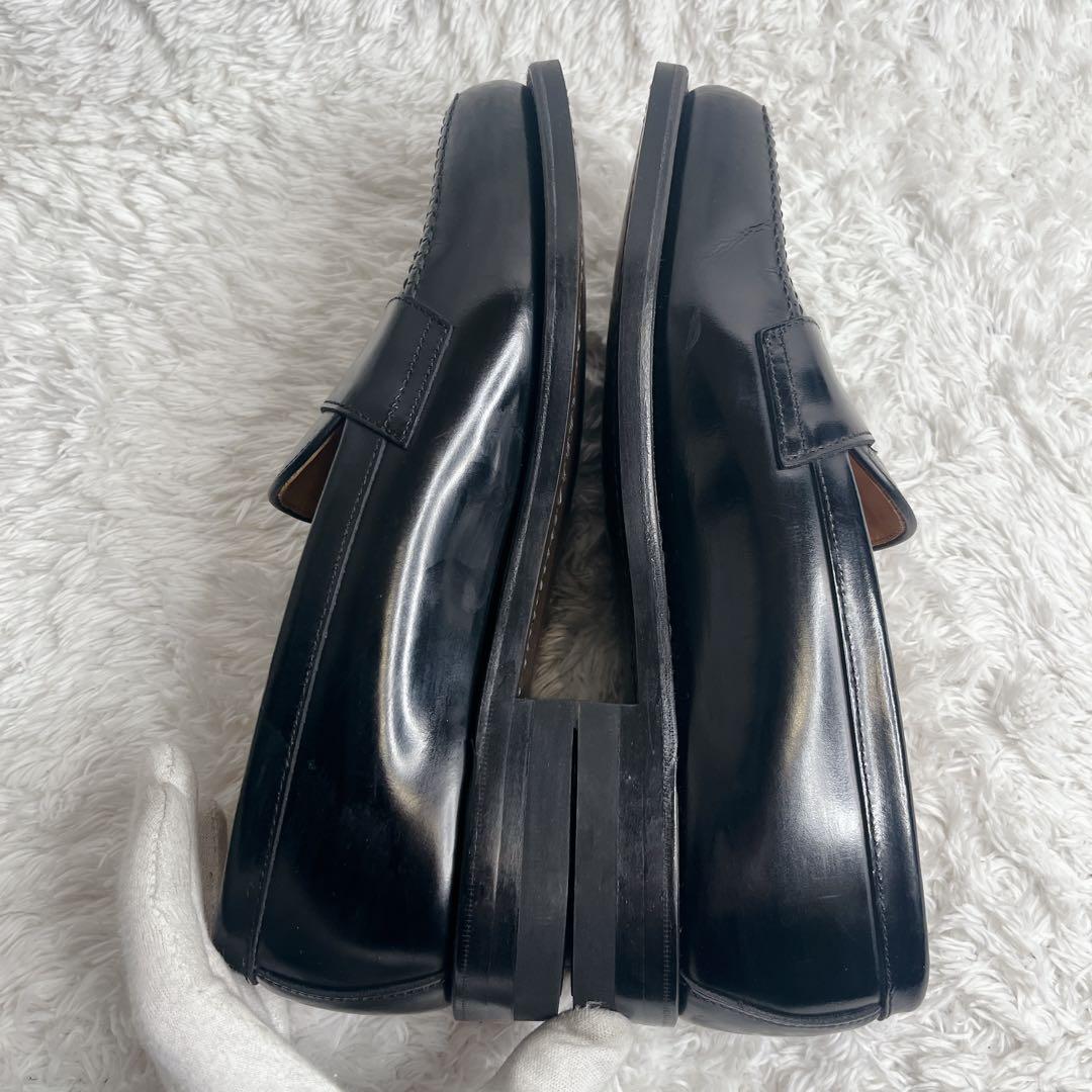 極美品 リーガル ローファー 革靴 本革 レザー ブラック REGAL 黒