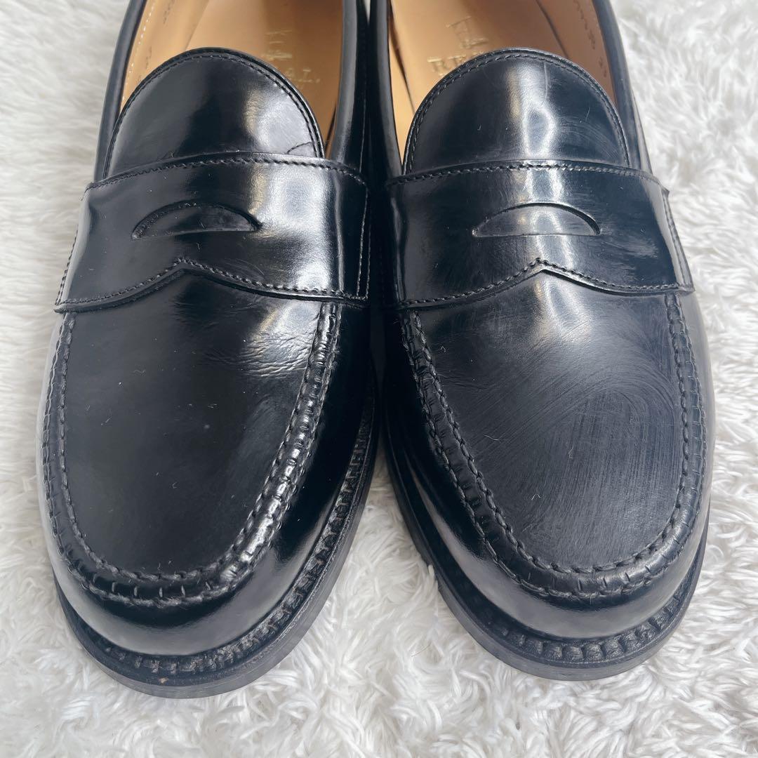 極美品 リーガル ローファー 革靴 本革 レザー ブラック REGAL 黒