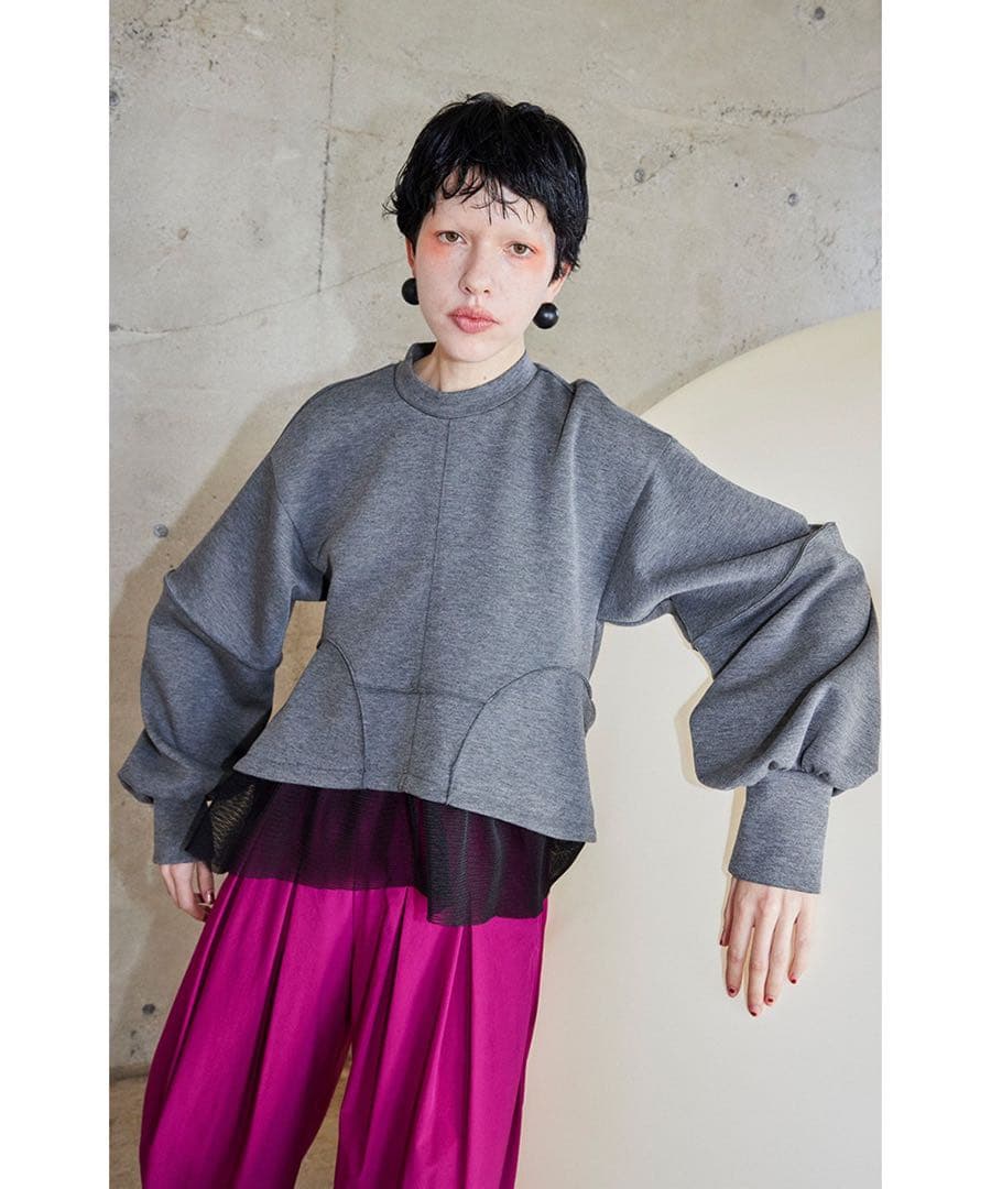 トップス OMMO MESH DOCKING WAVE TOP