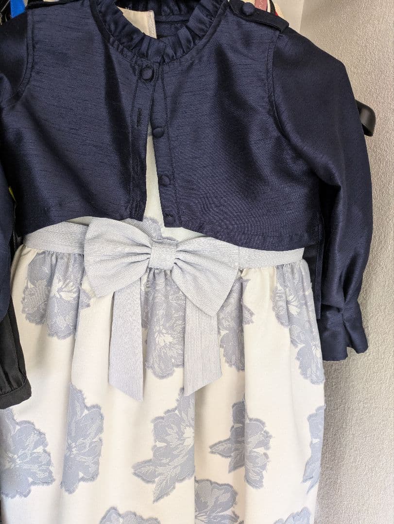 定価38000円★花柄リボンドレスとボレロのセットアップ