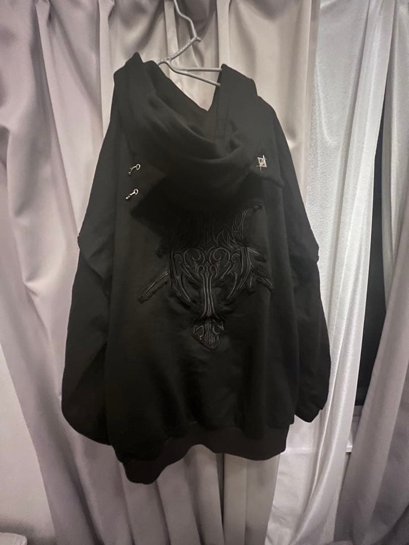 レフレム 猫耳 ZIPパーカー ブラック