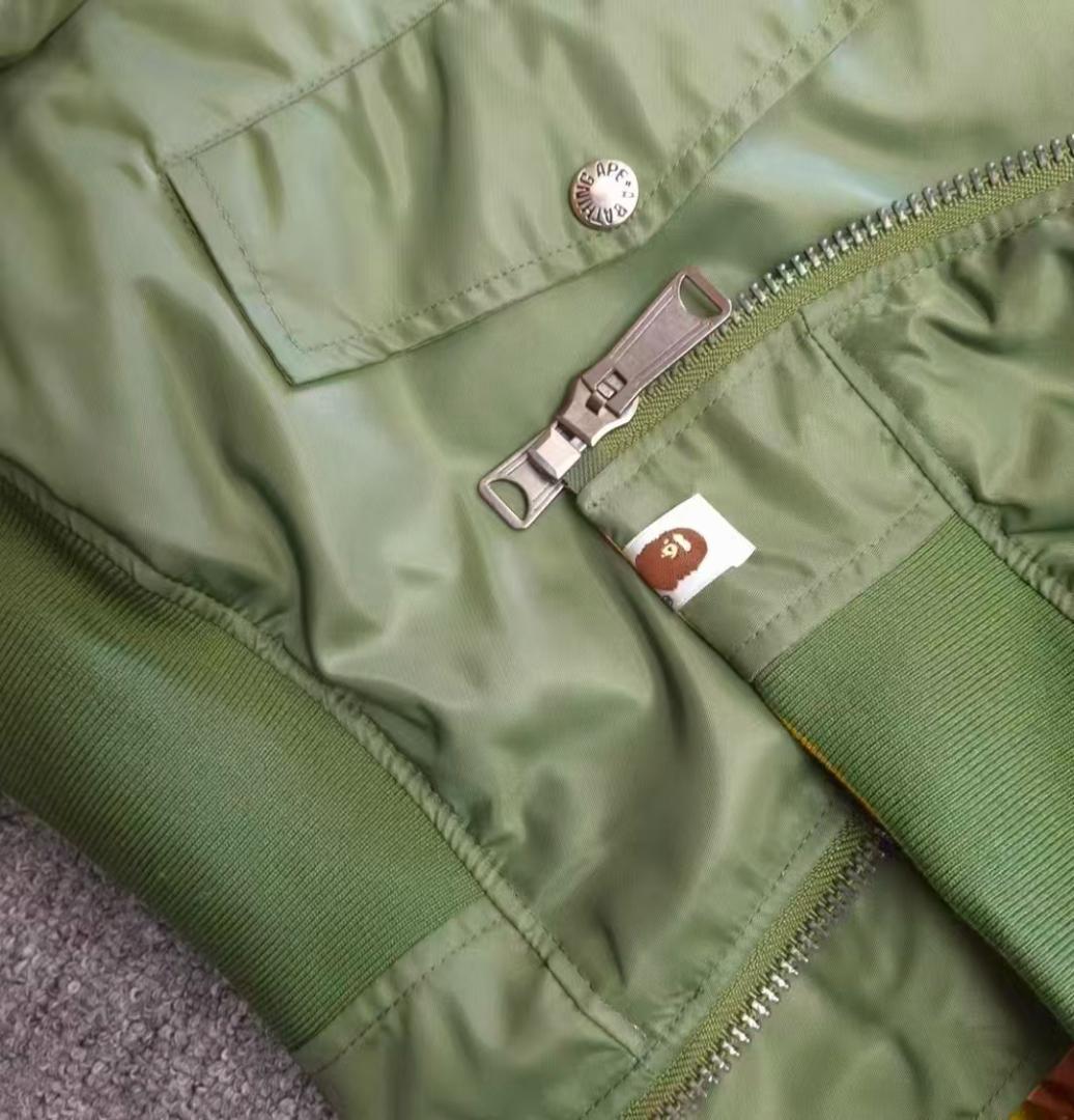 BAPE MA-1 フライトジャケット オリーブグリーン