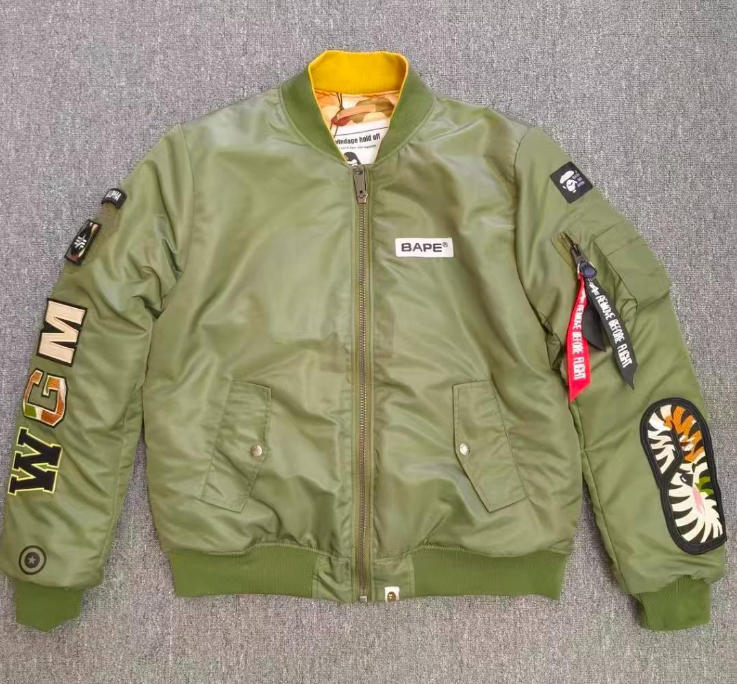 BAPE MA-1 フライトジャケット オリーブグリーン
