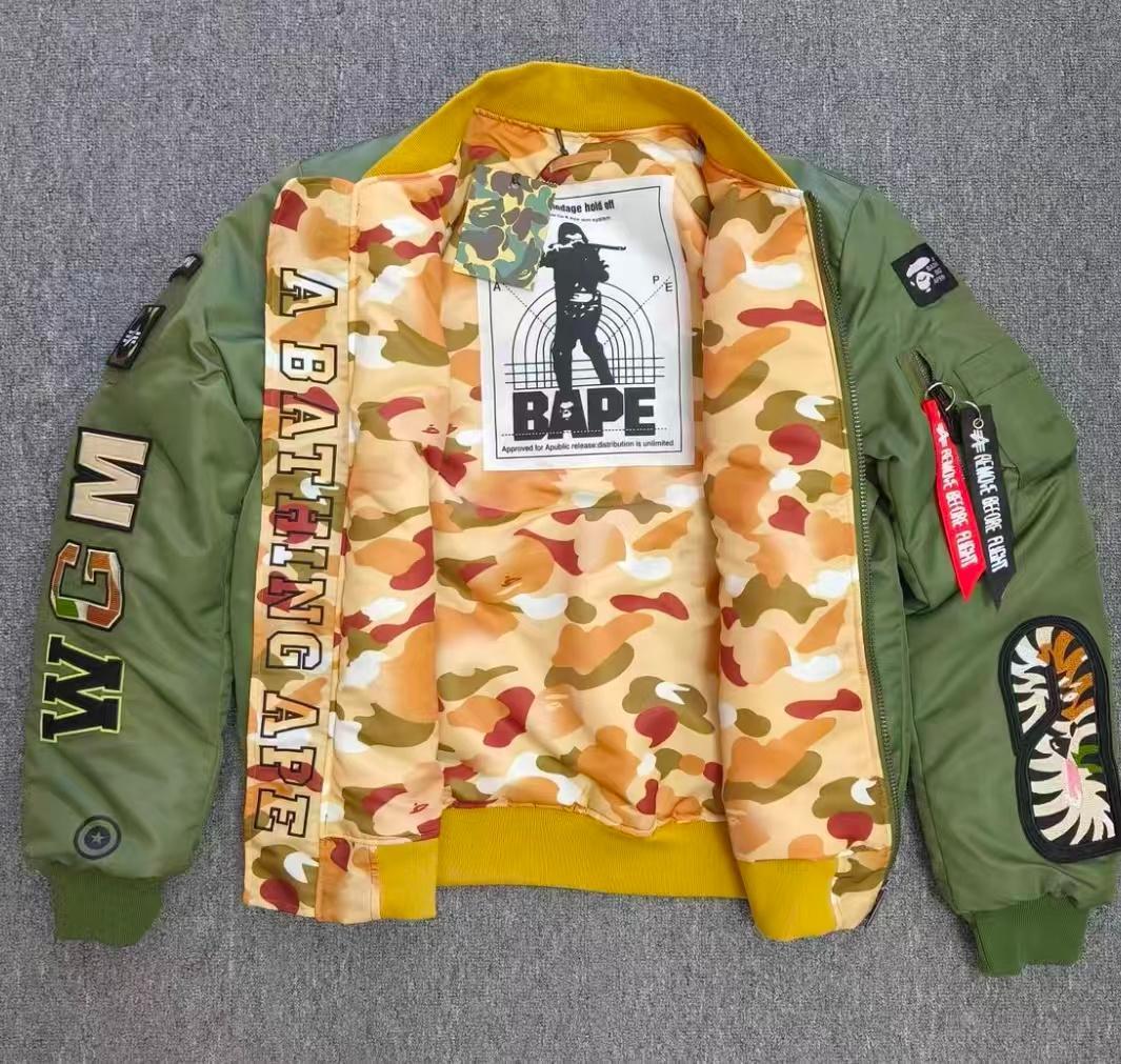 BAPE MA-1 フライトジャケット オリーブグリーン