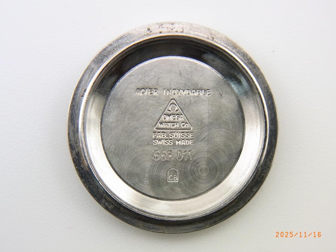 美品OH/ポリッシュ済）OmegaConstellation18ｋWGベゼル絹目