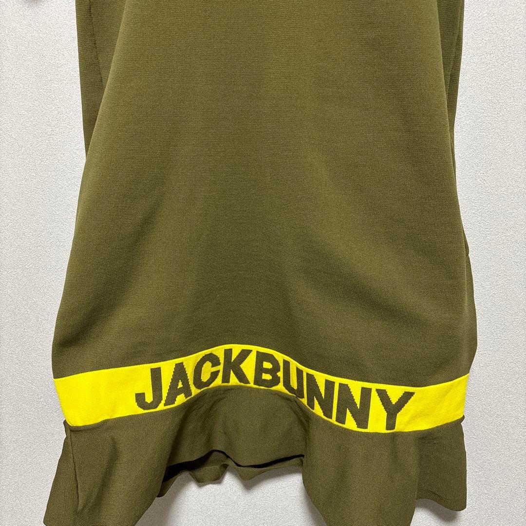 【未使用に近い】Jack Bunny!! ゴルフワンピース カーキ×イエロー