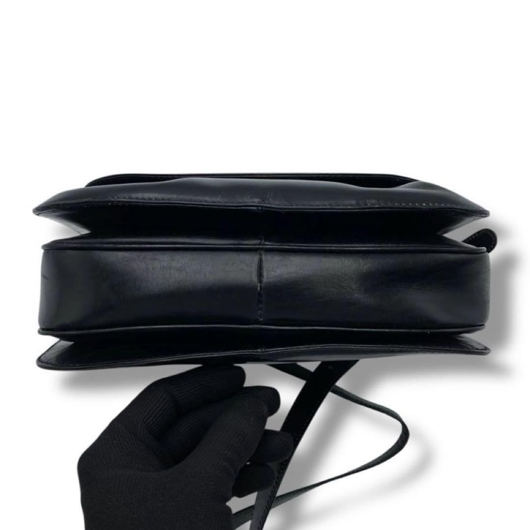 良品 LOEWE ロエベ アナグラム レザー ショルダーバッグ Vintage