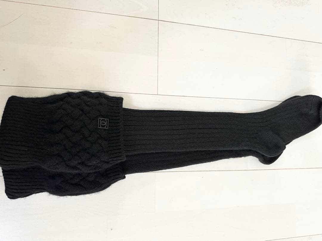 CHANELニーハイソックス