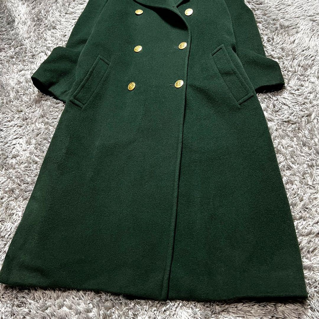 DAKS カシミヤ 金ボタン ダブルブレスト チェスターコート L相当 美品