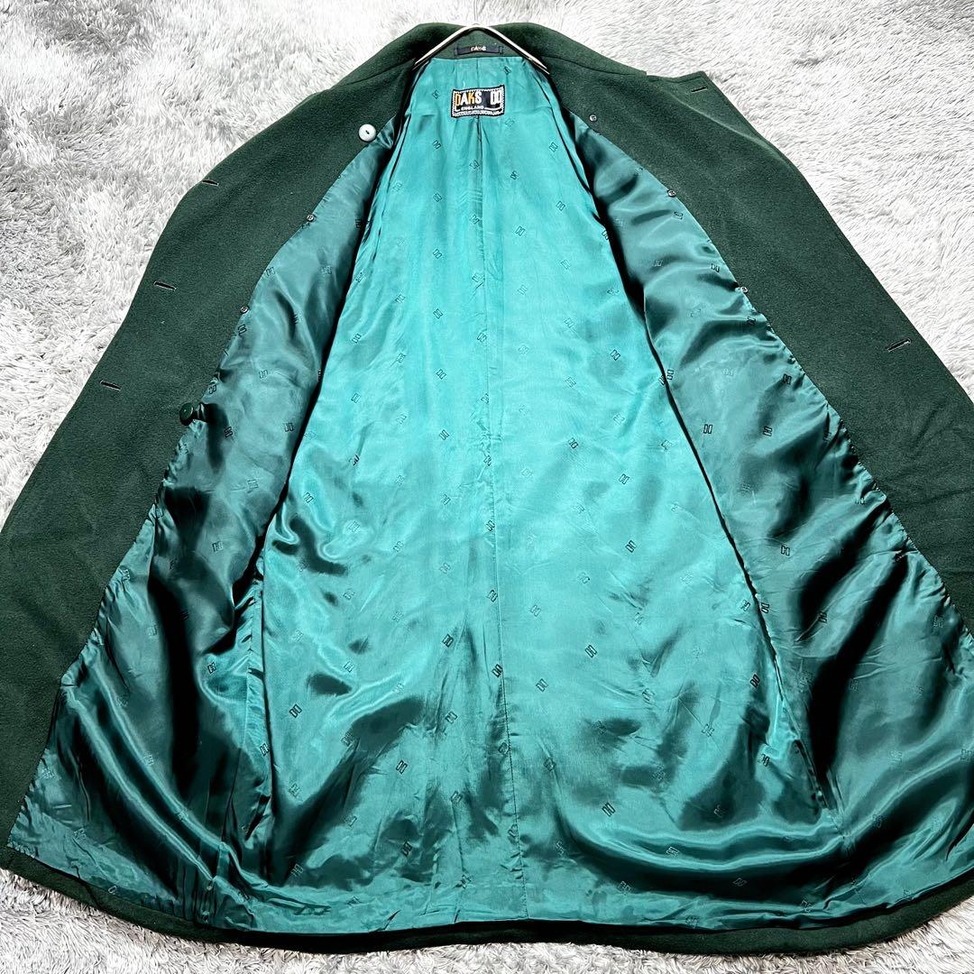 DAKS カシミヤ 金ボタン ダブルブレスト チェスターコート L相当 美品