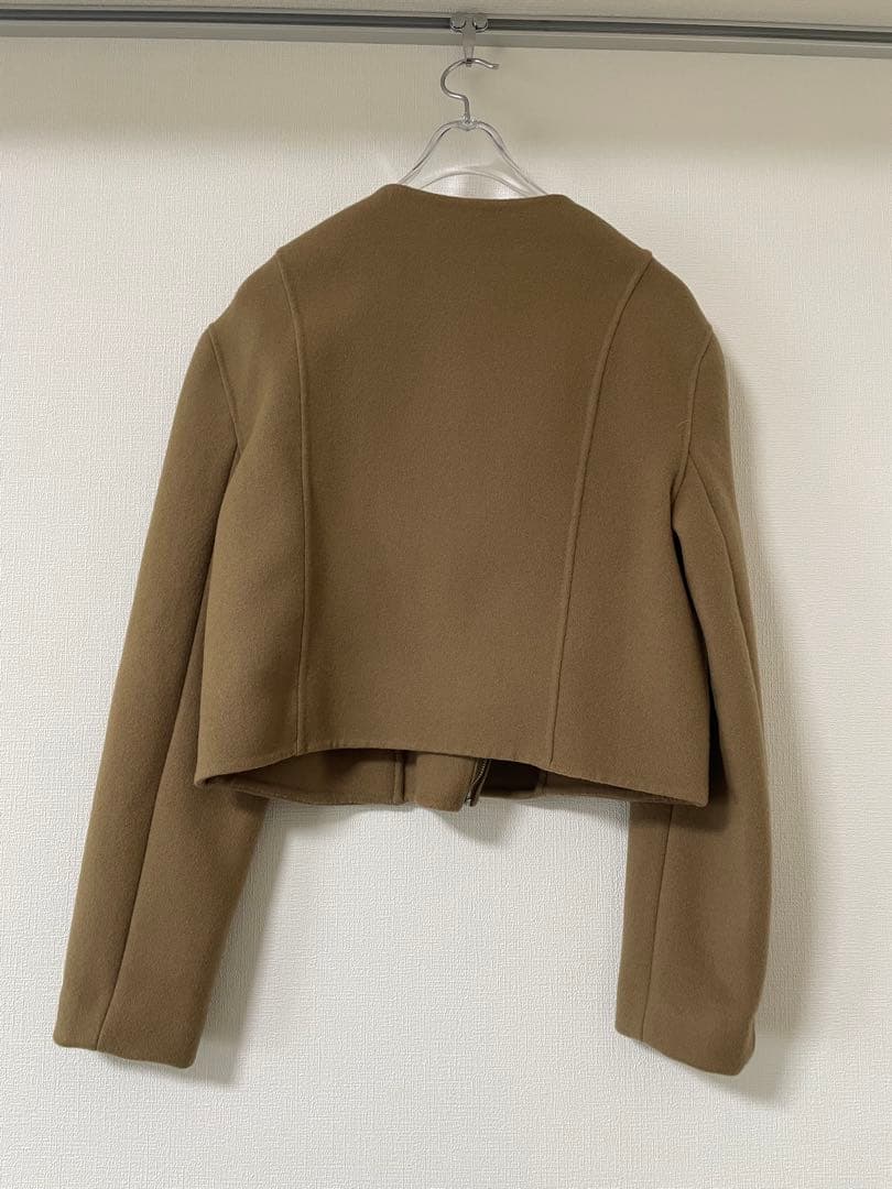 【新品未使用】アニュアンス ウールノーカラージャケット