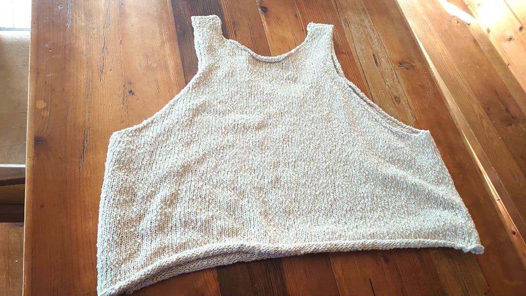 mizuiro ind　リリーヤーン ニットベスト アイボリー