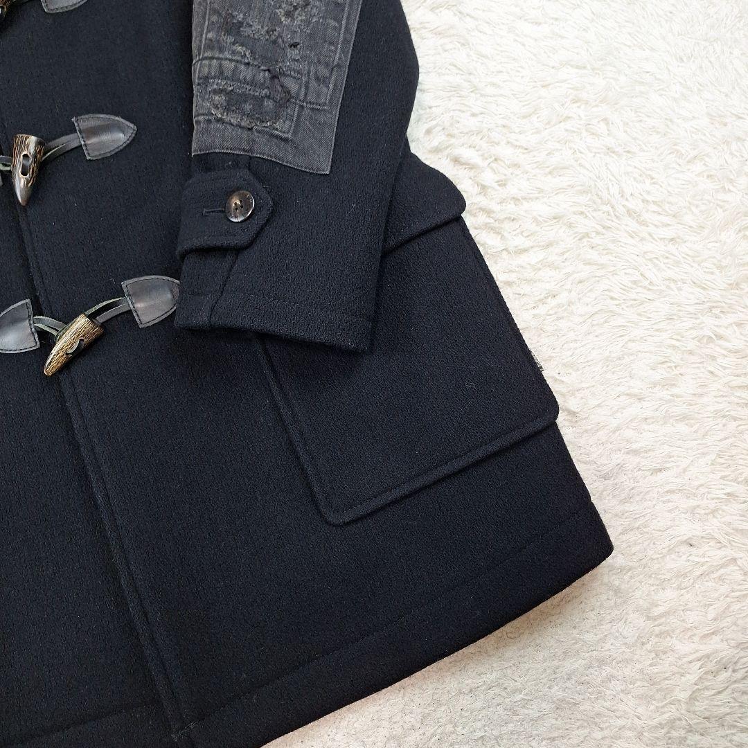 ヒステリックグラマー　デニムドッキング　ダッフルコート　ブラック　M