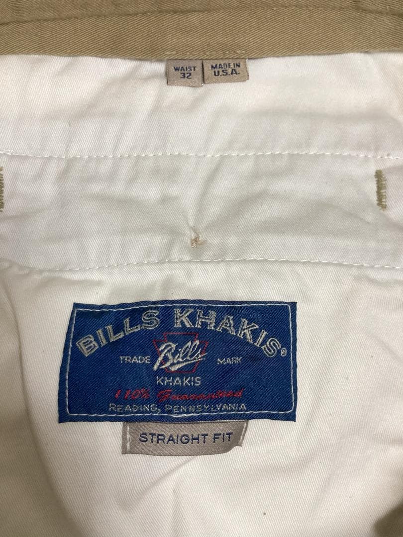 パンツ BILLS KHAKIS M3 CHINO BRITISH KHAKI 32