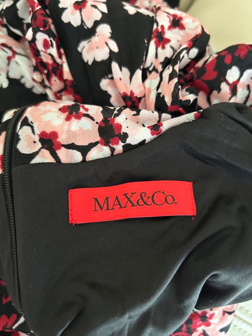 MAX&Co. フラワープリント マキシドレス M