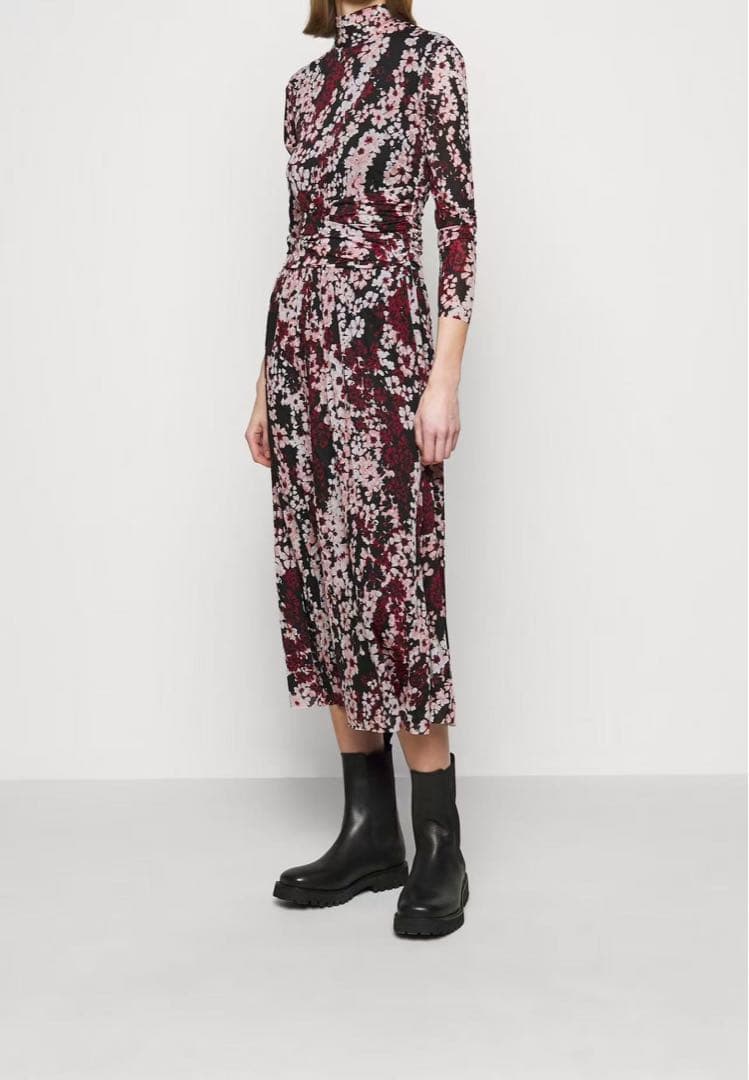 MAX&Co. フラワープリント マキシドレス M