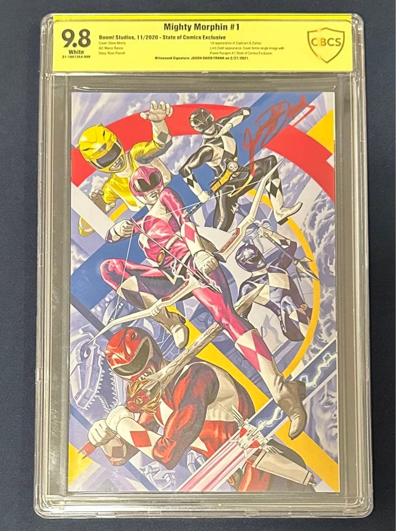 ジェイソン・デビッド・フランク氏 直筆サイン パワーレンジャー　#1 アメコミ