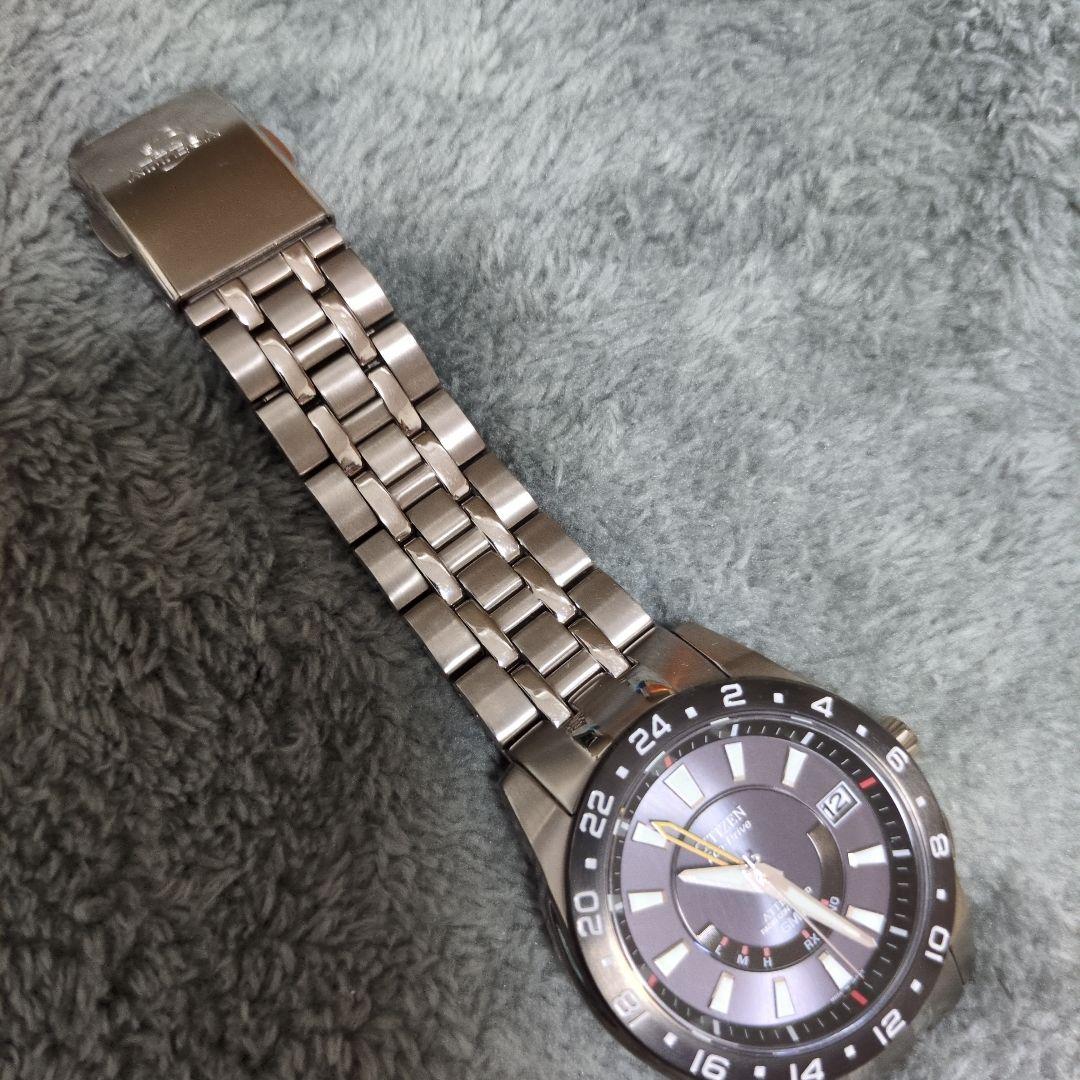 CITIZEN GMT エコドライブ チタニウム　シチズンアテッサATTESA