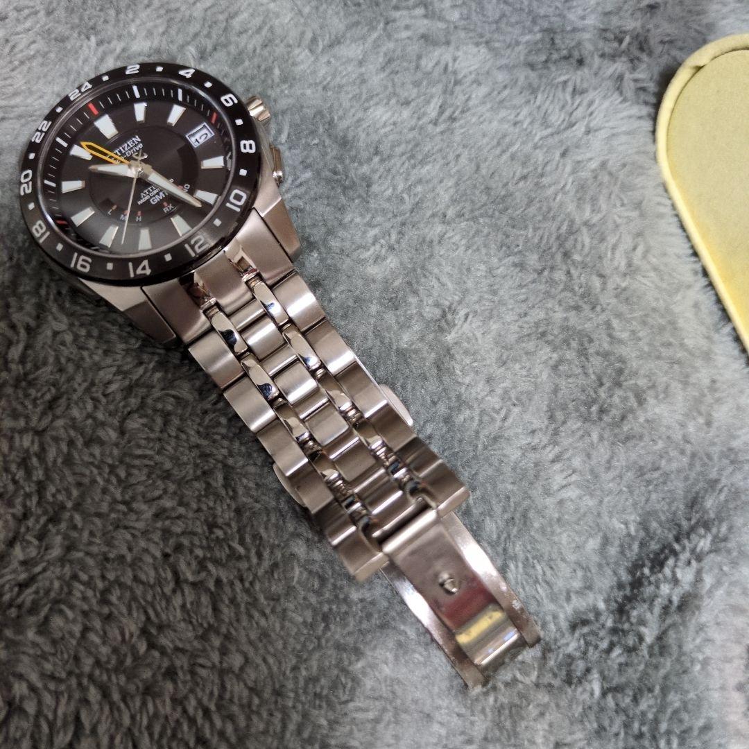 CITIZEN GMT エコドライブ チタニウム　シチズンアテッサATTESA