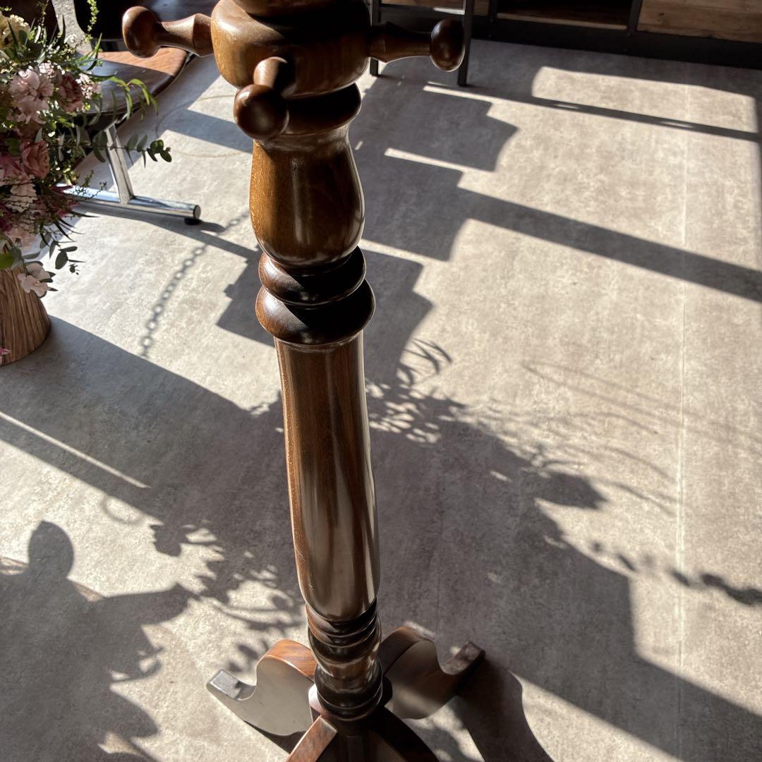 く*る様 美品 カリモク コロニアル ハンガーラック ポールスタンド