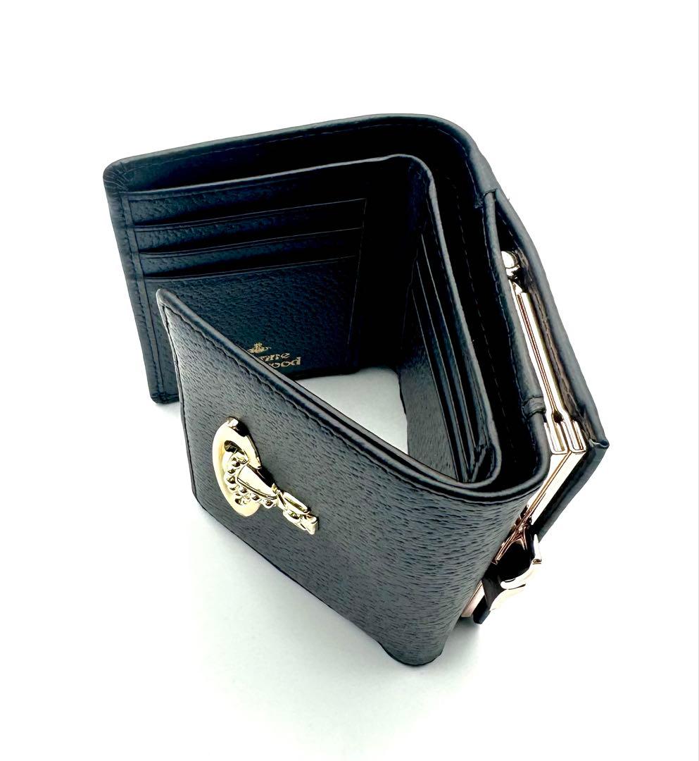 【最新✦新品】Vivienne Westwood 三つ折り財布 ブラック/黒