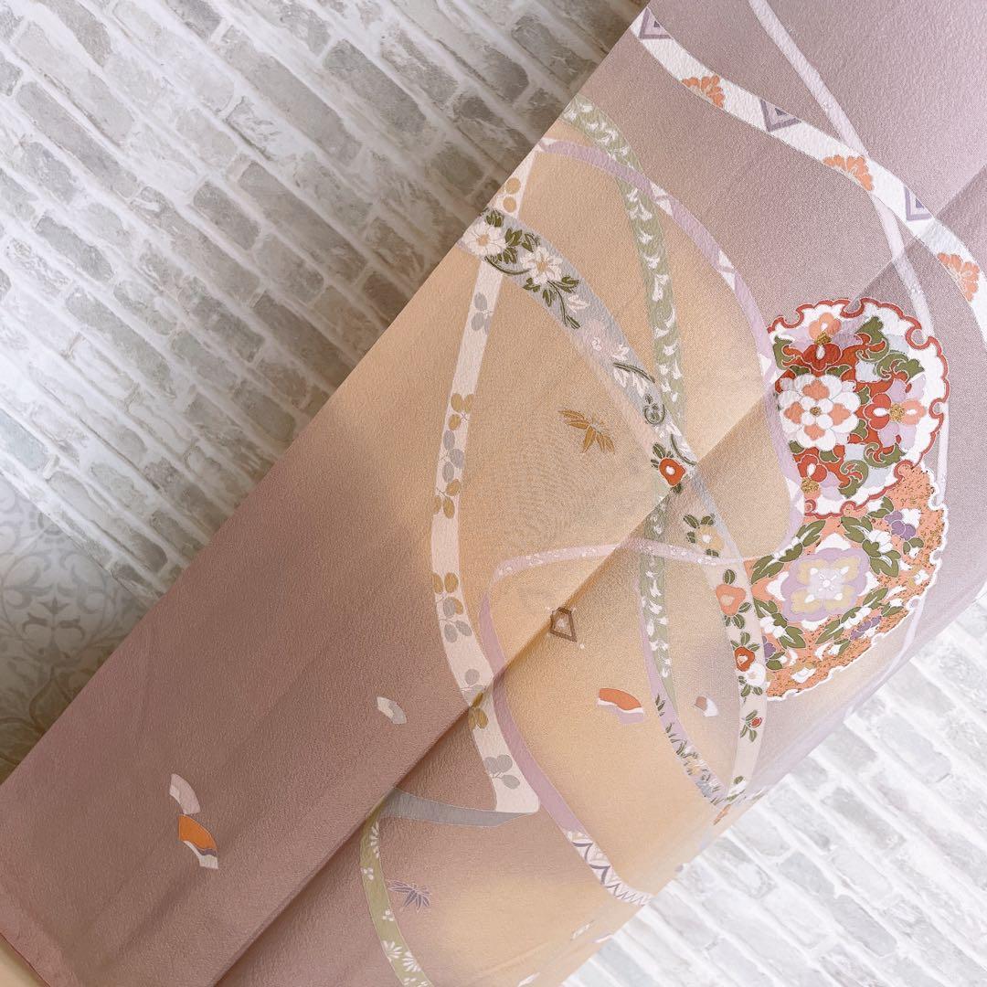 訪問着　フルセット　短冊　金彩加工　入学式　卒業式　着物　I5