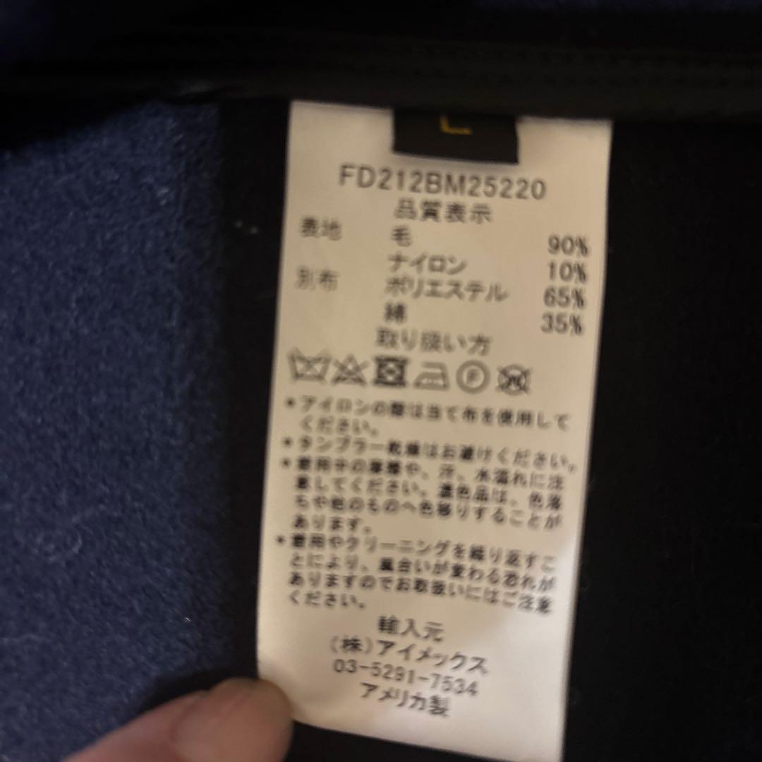 FIDELITY ネイビー ウールシャツジャケット