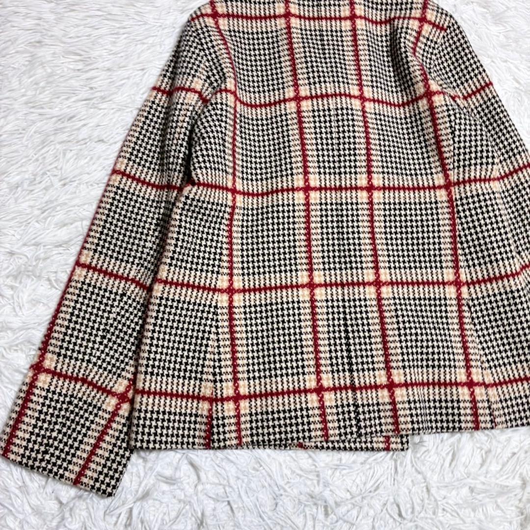 ひーこ IÉNA sese ダブルブレスト ピーコート チェック 裏地
