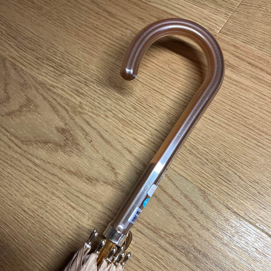 【未使用品】フルラ ボーダー 晴雨兼用 長傘 日傘 ジャンプ式 レッド