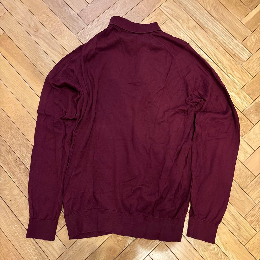 トップス John Smedley Long Sleeve Burgandy L