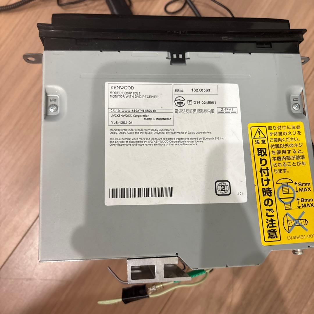 KENWOOD　ケンウッド　DDX6170BT